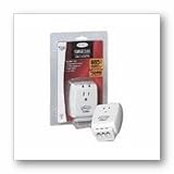 Home Series 1 Socket Wall Mount Surge Protector, 1045 Joules (BLKF9H120CW)