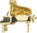 Piano Charm, Gold Plated Silver
