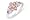 1 Carat Pink Tourmaline, Peridot, Amethyst and Diamond 14K White Gold Floral Ring