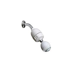 Rainshow'r KDF Shower Filter with Massage Shower Head (Includes Pre-Installed Cartridge)