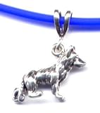 18 Blue German Shepherd Necklace Sterling Silver Jewelry Gift Boxed