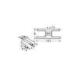 MCM 10502-708Lr Stainless Steel H Twin, Centered, 1.25 Inch Offset Burner