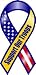 Support Our Troops Ribbon Static Cling