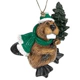 Sassy Gets a Tree Beaver Christmas Ornament