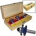 Tools & Hardware : Holbren 3-pc.Jointmaker Router Bit Set (1/2-in.Shank)