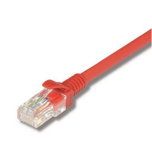 協和電線産業 UTP 1000BASE-T対応LANケーブルコネクター付 赤 より線導体 AWG24 X 4P 2m HLC-5E-2MP-RD