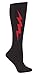 Sock It To Me SUPER HERO! RED & BLACK Womens Knee Socks