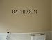 BATHROOM Vinyl wall lettering stickers quotes and sayings home art decor decal