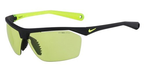 Nike EV0656-007 Tailwind 12 E Sunglasses (One Size), Matte Black/Volt, Volt Lens