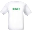 IRELAND - GREEN LETTERING - Country Series - White T-shirt