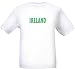IRELAND - GREEN LETTERING - Country Series - White T-shirt