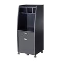 Tall File Storage Cabinet - Coffee