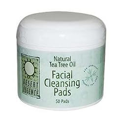 Desert Essence - Tea Tree Oil Facial Cleansing Pads, 50 pads