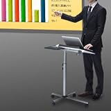 サンワダイレクト ノートパソコンスタンド ノートPC台 高さ＆角度調整可能 テーブル分割タイプ ブラック 100-DESK041