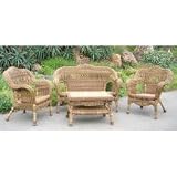 Sahara Patio Set (Walnut) (35H x 54W x 25D)