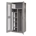 DURHAM Clear-View Combination and Wardrobe Cabinet - Gray