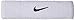 Nike Swoosh Headband (White/Black, OSFM)