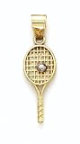 14K 2T Tennis Racket Pend - GH16206