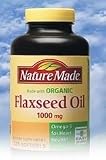 NATURE MADE Organic FLAXSEED OIL 1000MG 225 SOFTGELS OMEGA 3 (EXP:07/2012)