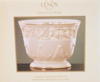 Lenox Scroll Pierced Votive