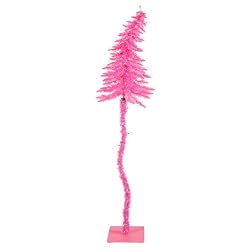 6' Pre-Lit Hot Pink Sparkling Fantasy Christmas Tree - Pink Lights