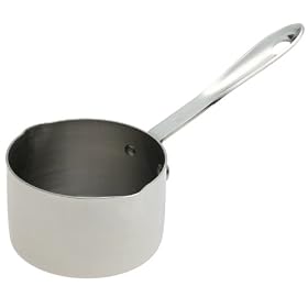 Click here to buy All-Clad 1-Cup Liquid Measure with Spout, Stainless-Steel by All-Clad.