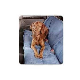 Luxury Microvelvet Ocean Blue Padded Back Seat Cover