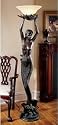 The Goddess' Offering Mermaid Sculptural Floor Lamp