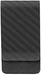 Genuine Carbon Fiber Matte Money Clip Credit Card Business Card Cash Holder