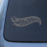 HOT WHEELS - Vinyl Decal Sticker #A1454 | Vinyl Color: Silver