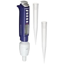 Wheaton W870922 Acura Electro 936 Macropipette, 0.5 - 10mL Volume, 0.05mL Graduation, < +/- 0.5% Maximum Inaccuracy, 10mL Tip, 4.8V