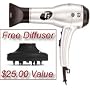 T3 Tourmaline Ionic Blow Dryer - The Bespoke Featherweight (Model 83808) + Diffuser
