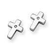 Diamond and Sterling Silver Earrings