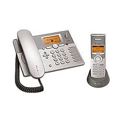 Telekom T-Com Sinus P300i collection, Schnurgebundenes ISDN Komfort-Tischtellefon plus Mobilteil Telefon Set