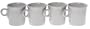 Fiesta Pearl Gray 453 Mugs, Set of 4, 10-1/4-Ounce