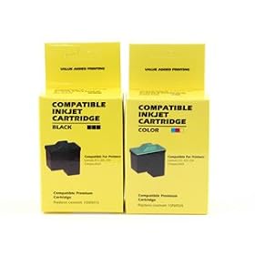 Reman. Lexmark Ink Cartridges 16 and 26 Combo 2-Pack: 1 black and 1 color: Z34, Z35, Z515,... by Abacus24-7