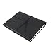 Genuine Leather Writer's Notebook - Hand made in the USA, Black