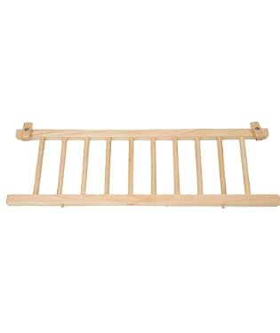 nscessity baby bay crib side rail - natural