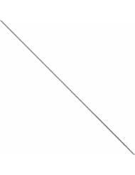 Genuine 14K White Gold 1.6mm Round Snake Chain 30 Inches 100% Satisfaction Guaranteed.