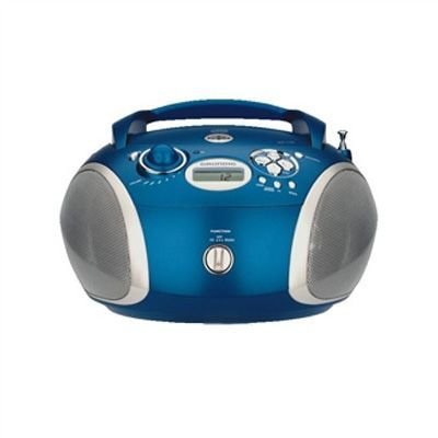 Grundig RCD 1420 MP3 tragbares Stereoradio Radio CD MP3 blau