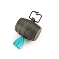 Barrel Shaped Dog Poop Bag Dispenser (Grey)