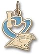 Orlando Magic "I Heart Logo" 1/2" Enamel Enamel Pendant -14K/10K, Stainless Steel or Gold Plated