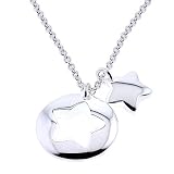 Pendentif Argent Massif Etoile Perce