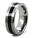 8mm Tungsten Carbide Ring With Black Resin