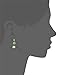 Amazon Collection 14k Yellow Gold Freshwater Cultured Pearl and Jade Dangle Earrings