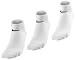Adults NIKE 3 pair pack cotton no show trainer sport socks in white