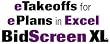 BidScreen XL Onscreen Measuring in Excel
