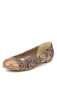 Toe Cap Floral Pumps