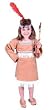 RED AND WHITE (shown in Tan) Toddler White Feather Indian Costume (Weapon and shoes not included)
