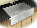 Ticor Zero Radius 33 Apron Farmhouse Square Front Single Bowl 16 Gauge Stainless Steel